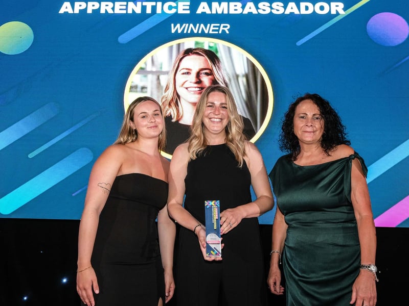 The Apprentice Ambassador of the Year Award was presented to Sophie Shotton