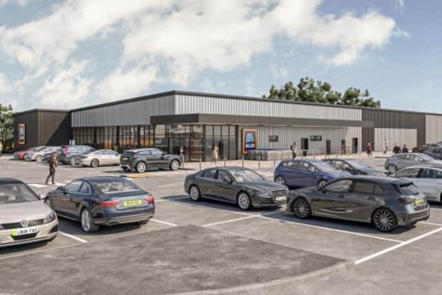 The proposed Aldi store at Eastfield, Scarborough.