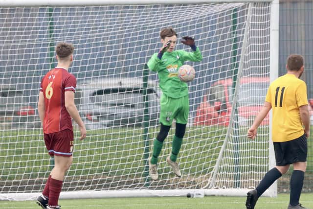 The Rovers keeper rises to the task in the derby clash