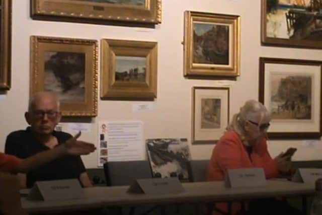 Whitby Town Council Extraordinary Full Meeting. 
Screen grab From Wtc Youtube
