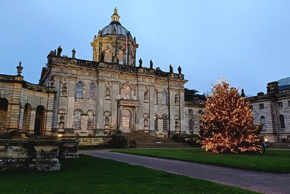 Spectacular tree and lights outside the main home. picture: Emma Atkins
