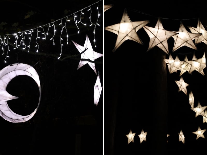Celestial moons and stars lit up the sky!