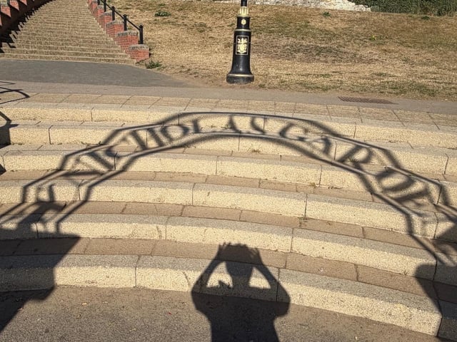 Dawn Humphrey snapped this silhouette of St Nicholas Gardens arch.
