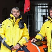 RNLI crew members Jonathan Marr and Matt Sharpe who will be sharing their knowledge and experience at the event.