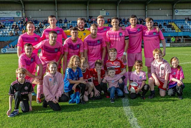 Whitby Town’s pink kit was a big hit for Breast Cancer Now charity
