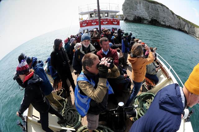 RSPB volunteers are on board and the running commentary gives a unique insight into the seabird spectacle. Photos courtesy of Simon Hulme