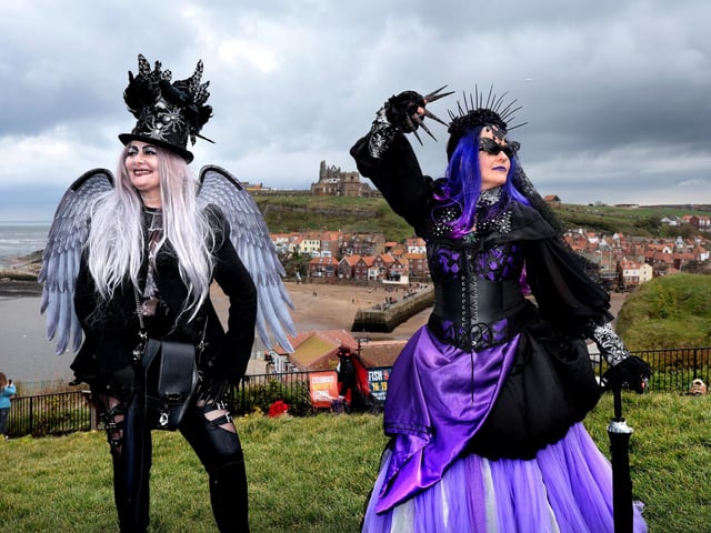Spectacular outfits on display at Whitby Goth Weekend