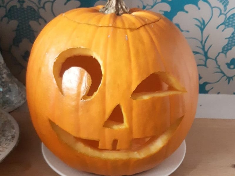 This cheeky pumpkin was submitted by Rich Oldham of Whitby.
