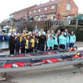 Scarborough Amateur Rowing Club launch their two new carbon coastal doubles