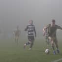 Injury-ravaged Scarborough Athletic slid to a 4-3 Boxing Day loss at in-form Darlington. Photos by wandering Photography