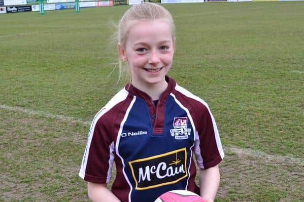 A young Steph Else pictured in her Scarborough RUFC juniors days.