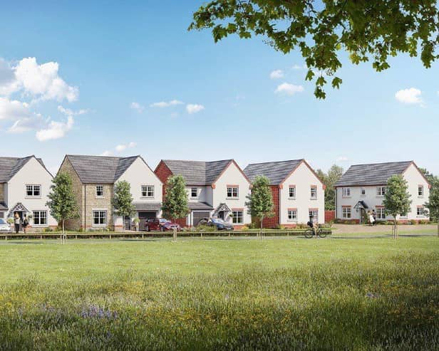 CGI representation of the new homes