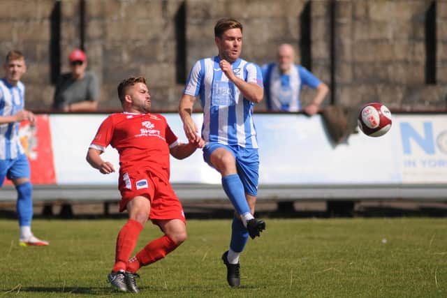 Andy Norfolk scored a superb opener for Bridlington Town at NPL Division East leaders Worksop Town