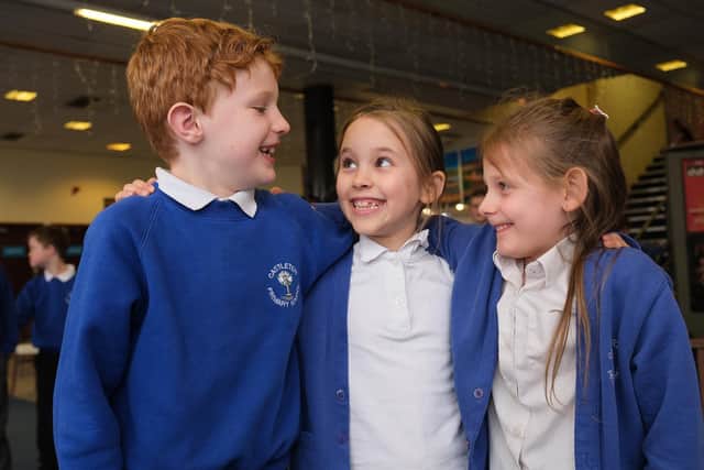 Castleton School pupils have fun at the 2025 Eskdale Festival in Whitby. photo: Richard Ponter