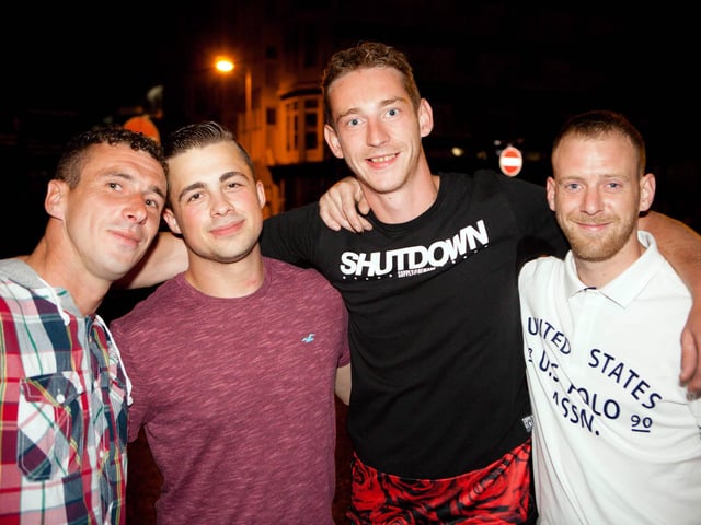 Jase, Alec, Jonny & Kyle enjoy a lad's night out in town