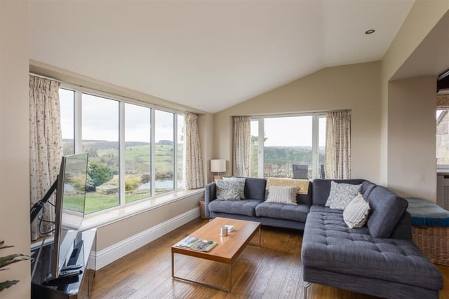The property has stunning views from its windows and gardens.