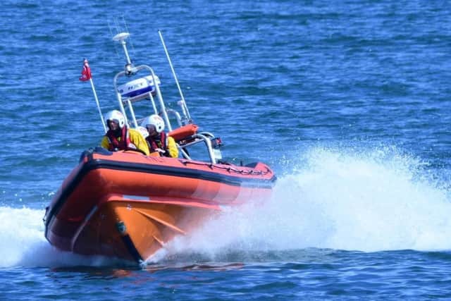 Filey RNLI went out on a call after a dinghy was reported drifting out to sea at Reighton sands. Photo courtesy of the RNLI.
