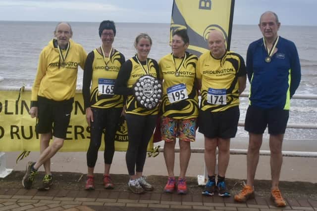 The first three women and first three men at the Bridlington Road Runners Constable Handicap event. PHOTOS BY TCF PHOTOGRAPHY
