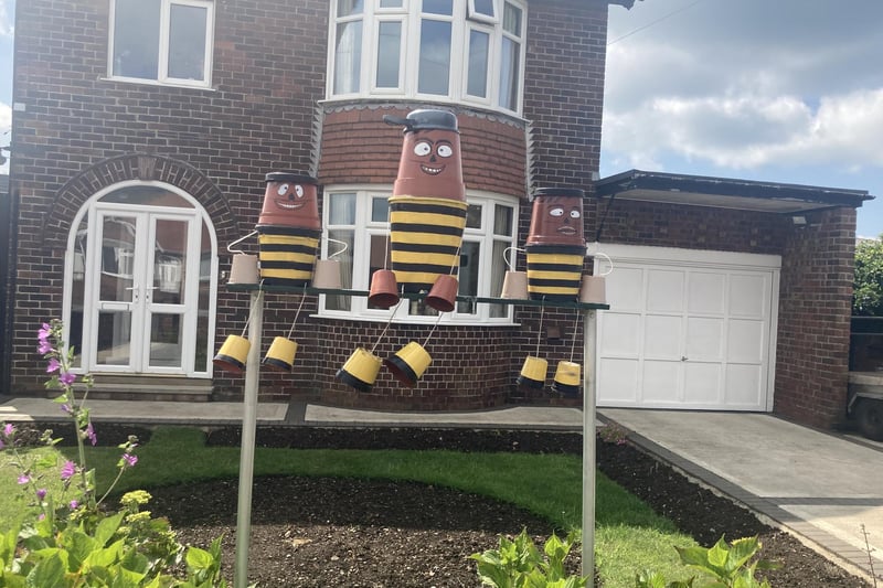 These models are called 'Potty Bees' and can be found on Woodcock Lane, Flamborough.