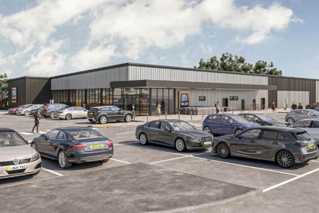 Aldi Eastfield proposed site.