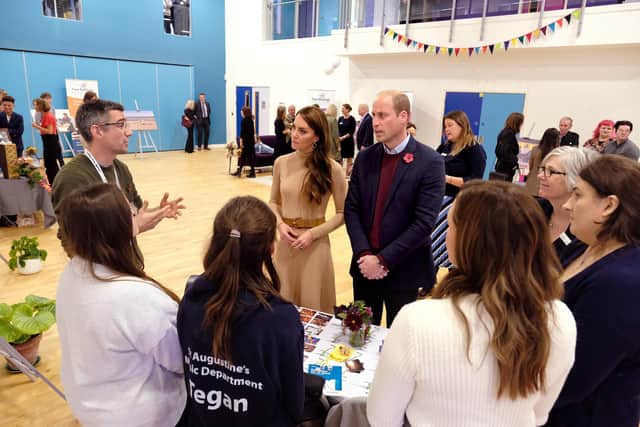 The Prince and Princess of Wales visit the Street in Scarborough. Picture by Richard Ponter
