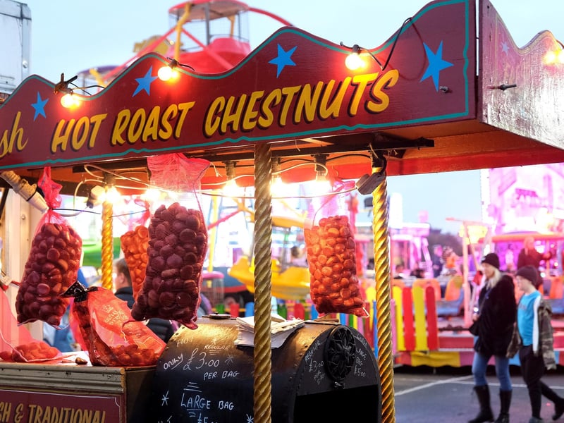 Traditional roast chestnuts to warm you up.