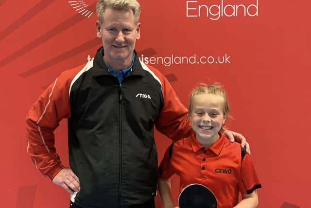 Phoebe O'Brien with her coach Ashley HOdgson.