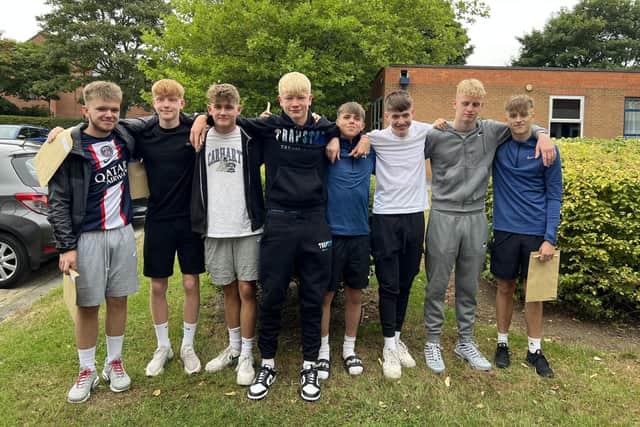Pindar School students get their GCSE results.