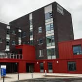 Exterior view of Whitby Hospital.