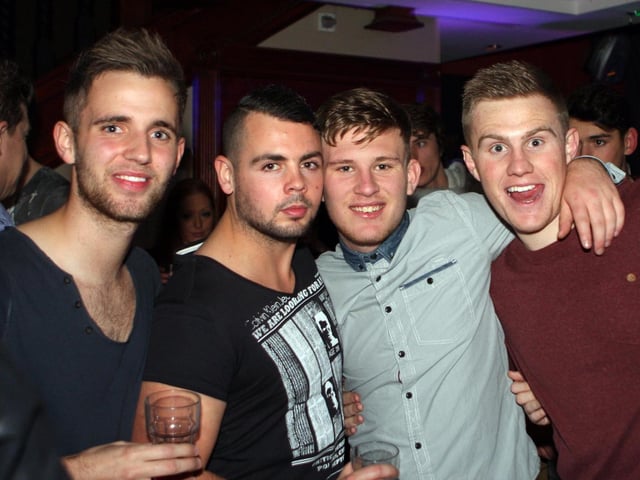 Alex, Wayne, Harry and Ethan in Quids Inn.