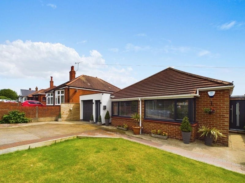 This three bedroom detached bungalow is for sale with Hunters for £350,000.