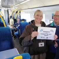 ‘Forget-me-not’ train: Special journey from Hunmanby to Scarborough for those living with dementia