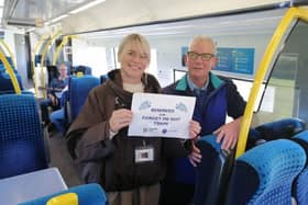 The train travelled from Hunmanby to Scarborough.