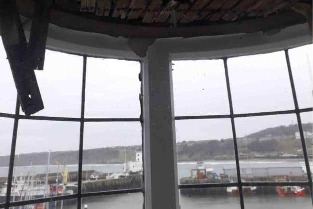 View from inside The Golden Ball, Sandside, Scarborough. Courtesy of applicant.