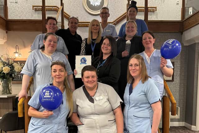 Staff at The Mayfield Care Home in Whitby.