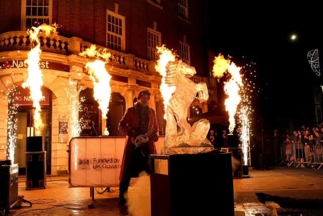 Selected drawings will be projected onto buildings during the Christmas Lights switch-on. Photo: Richard Ponter