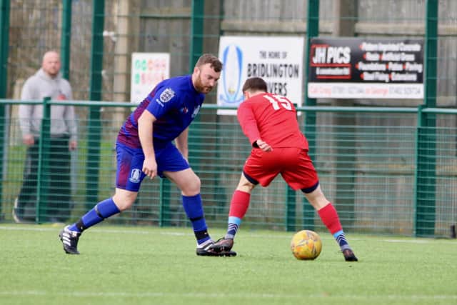 Brid Rovers Millau close down a Wilberfoss player.