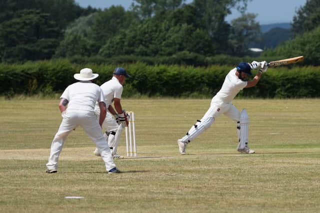 Ash Oldroyd, pictured batting, took two wickets and hit 11 as Sherburn 2nds sealed their 18th win out of 18 against Forge Valley 2nds. Photo by Simon Dobson