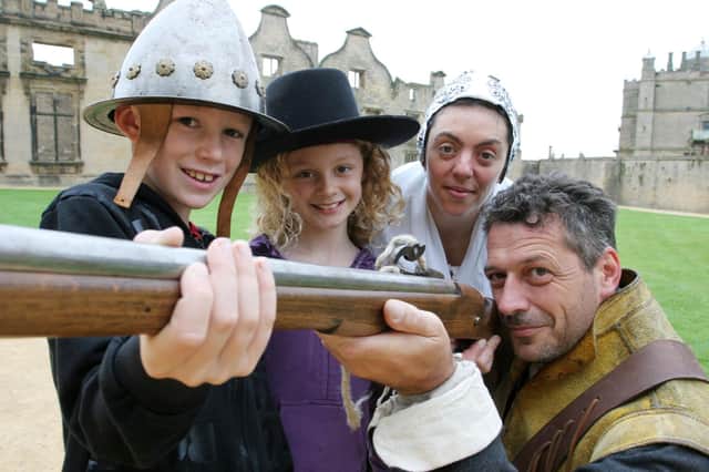 Kathy Hipperson and Adam Des Forges of the Griffin historical company get into civil war mode with Joshua and Olivia Lockley.