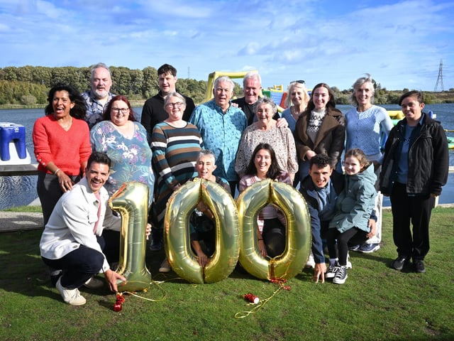 The Padgham family celebrated at North Yorkshire Waterpark.