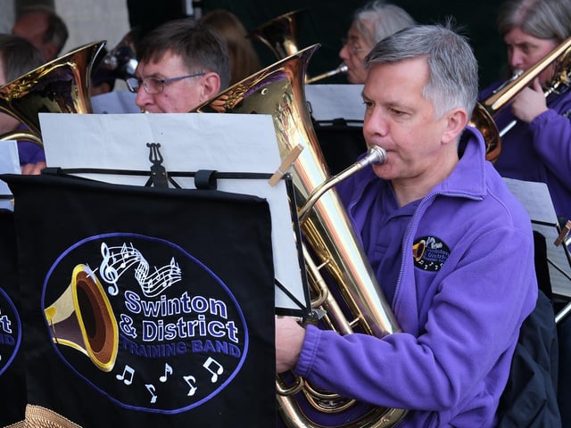 Musical entertainment from the Swinton and District Training Band.