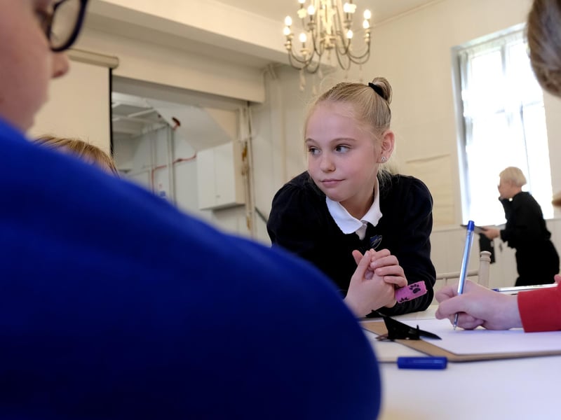 Youngsters at the Whitby School Leadership event at Sneaton Castle.picture: Richard Ponter
