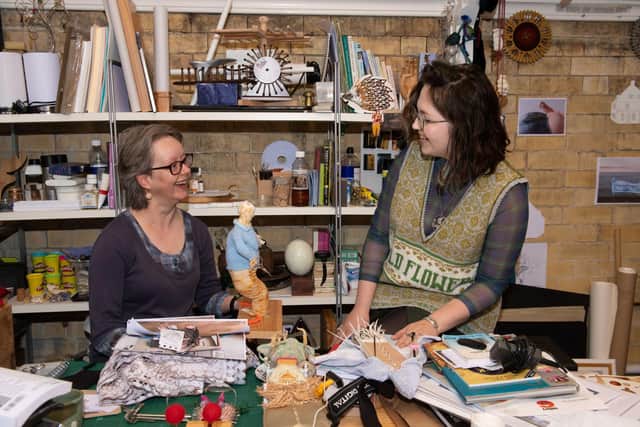 Artists Claire Ward and Lydia Hann, who exhibited at Scarborough Art. Creative talent is being given a chance to shine thanks to the council and arts and culture leaders.