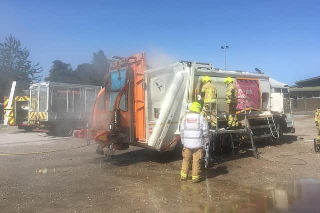 The lorry fire took place on Thursday, June 29 at Leven last year.