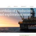 The Europa oil and gas website.Picture: LDRS