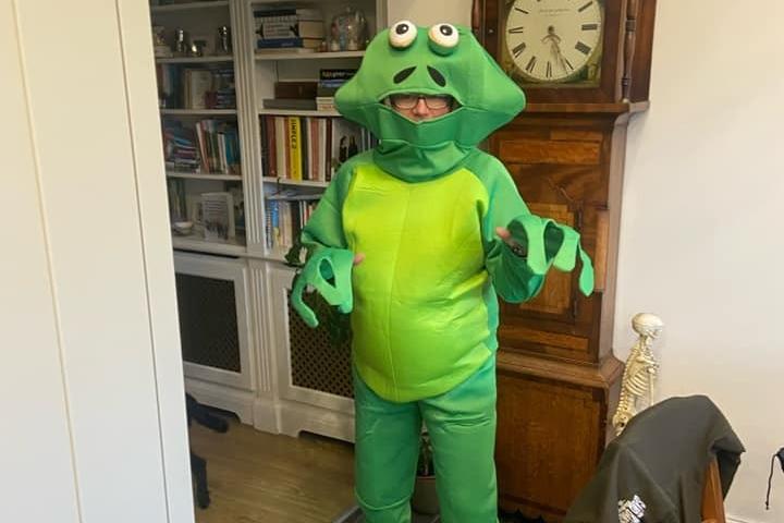 Teacher getting ready for World Book Day, sent in by Hannah Gibson.