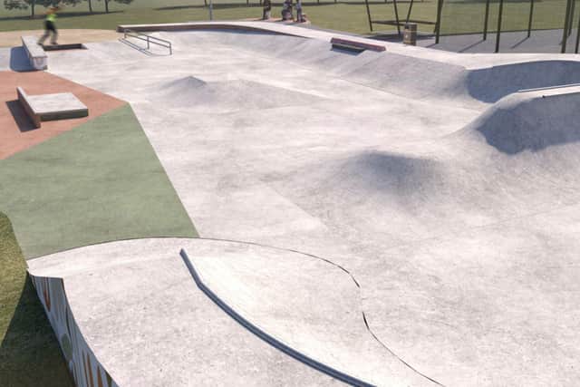 An artist's impression of what the finished skate park will look like. (Photo: Scarborough Borough Council)