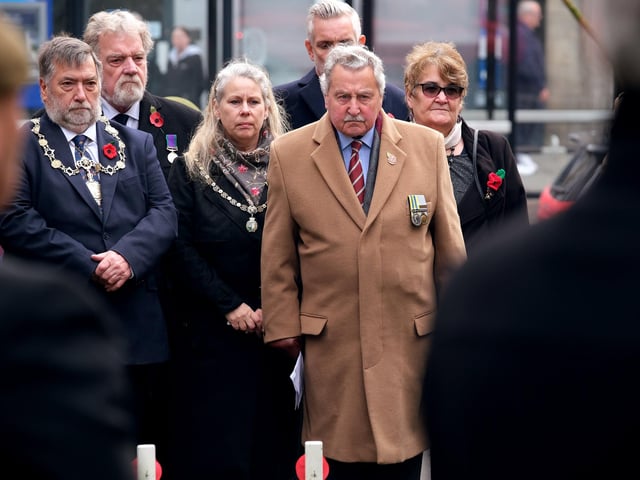 Mayor Eric Broadbent and wife Lynne were among those in attendance
