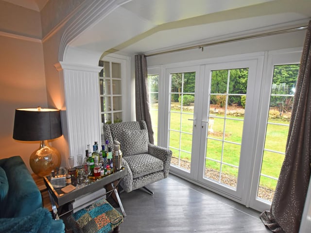 French doors lead out to the rear garden from the lounge.