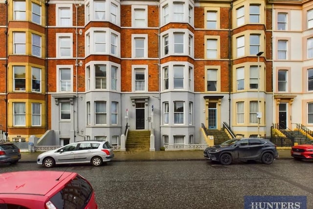 This two bedroom and two bathroom flat is for sale with Hunters with a guide price of £140,000.